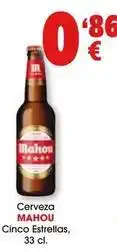 TOP Cash & Carry Mahou - cerveza cinco estrellas oferta