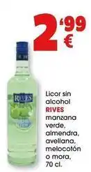 TOP Cash & Carry Rives - licor sin alcohol manzana verde, almendra, avellana, melocoton o mora oferta
