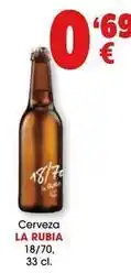 TOP Cash & Carry Rubia - cerveza 18/70 oferta