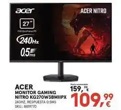 Worten Acer - monitor gaming nitro kg270w3bmipx oferta