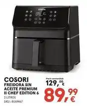 Worten Cosori - freidora sin aceite premium ii chef edition 6 oferta