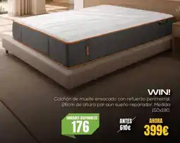 OKSofas Colchon de muelle ensacado con refuerto perimetro, 26cm de altura par oferta