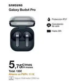 Orange Samsung - galaxy buds4 pro oferta