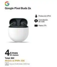 Orange Google - pixel buds 2a oferta