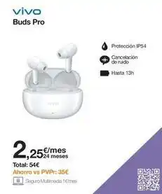 Orange Vivo cheff - buds pro oferta