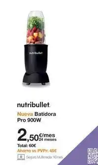 Nutribullet - nueva batidora pro 900w