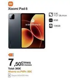 Orange Xiaomi - pad 8 oferta