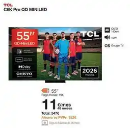 Orange Tcl - q-55 google tv oferta