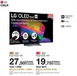 Orange Lg - oled evo oferta