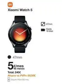 Orange Xiaomi - watch 5 oferta
