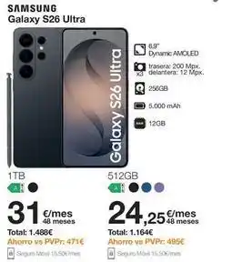 Orange Samsung - away s26 ultra oferta