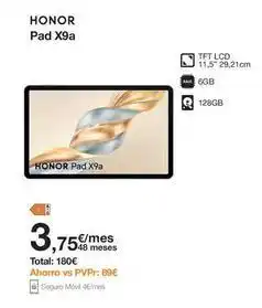 Orange Honor - pad x9a oferta