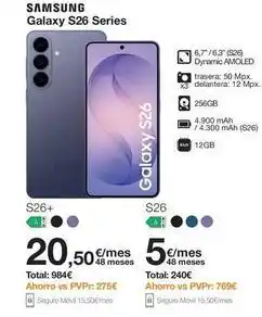 Orange Samsung - galaxy s26 series oferta