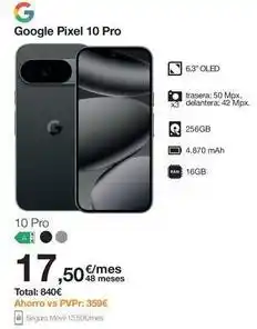 Orange Google - pixel 10 pro oferta