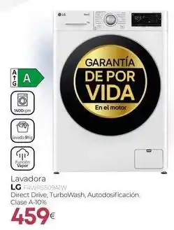 Tien 21 Lg - lavadora f4w75c59qaiw oferta