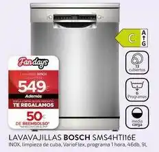 Tien 21 Bosch - lavavajillas sms4ht16e oferta