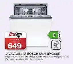 Tien 21 Bosch - lavavajillas smh4evx08e oferta