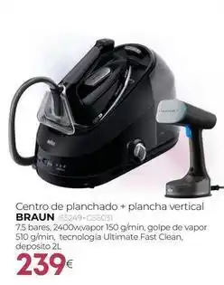 Tien 21 Braun - centro de planchado + plancha vertical oferta
