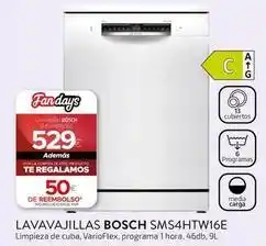 Tien 21 Bosch - lavavajillas sms4htw16e oferta