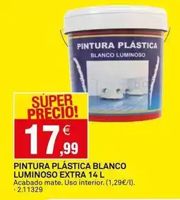 Bricoking Blanco - pintura plástica luminoso extra oferta