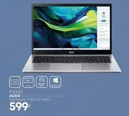 Tien 21 Acer - portátil oferta