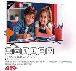 Tien 21 Lg - tv nano led 55 uhd 4k oferta