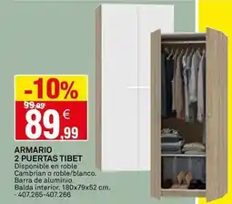 Bricoking Armario 2 puertas tibet oferta