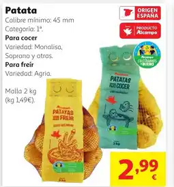 Alcampo Patata oferta