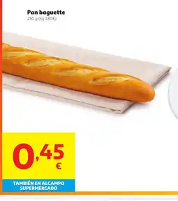 Alcampo Pan baguette oferta
