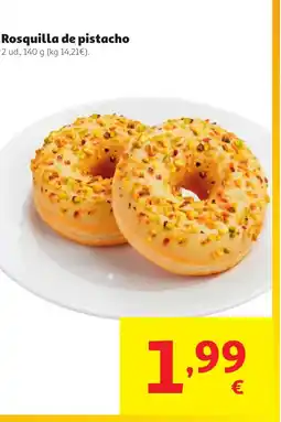 Alcampo Rosquilla de pistacho oferta