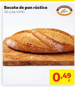 Alcampo Bocata de pan rústico oferta