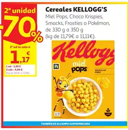 Alcampo KELLOGG'S Cereales oferta