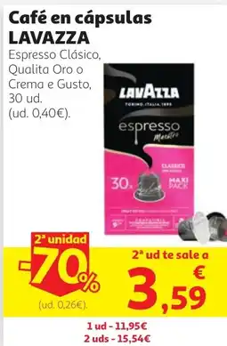 Alcampo LAVAZZA Café en cápsulas oferta