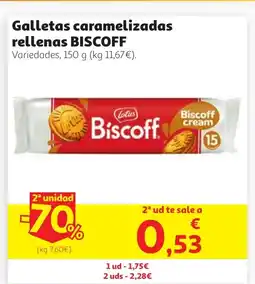 Alcampo BISCOFF Galletas caramelizadas rellenas oferta