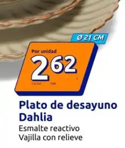 Action Dahlia - plato de desayuno oferta