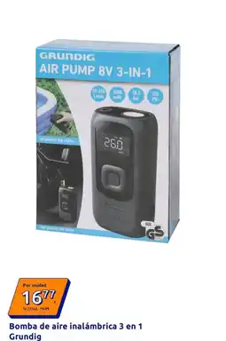 Action Gs - bomba de aire inalámbrica 3 en 1 grundig oferta