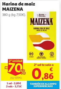 Alcampo MAIZENA Harina de maíz oferta