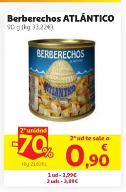 Alcampo ATLÁNTICO Berberechos oferta