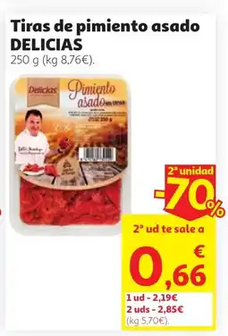Alcampo DELICIAS Tiras de pimiento asado oferta