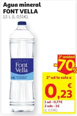 Alcampo FONT VELLA Agua mineral oferta