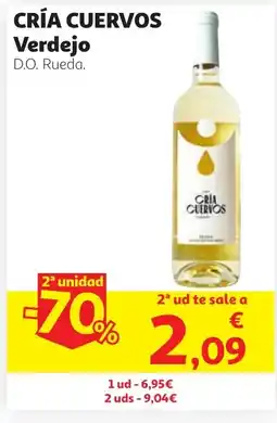 Alcampo CRÍA CUERVOS Verdejo oferta