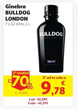 Alcampo BULLDOG LONDON Ginebra oferta