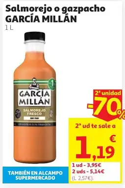 Alcampo SGARCÍA MILLÁN Salmorejo o gazpacho oferta