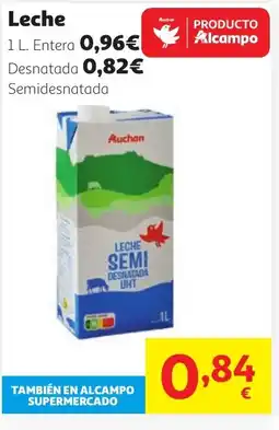 Alcampo Leche oferta