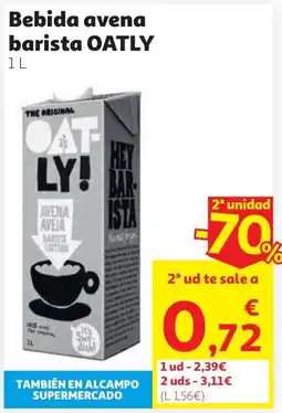 Alcampo OATLY Bebida avena barista oferta
