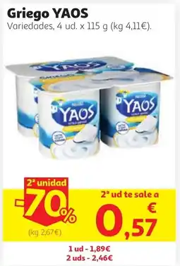 Alcampo YAOS Griego oferta