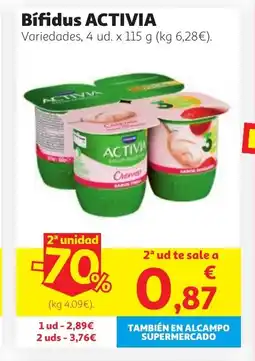 Alcampo ACTIVIA Bífidus oferta