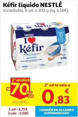 Alcampo NESTLÉ Kéfir líquido oferta