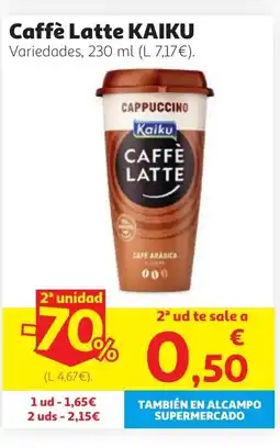 Alcampo KAIKU Caffè Latte oferta