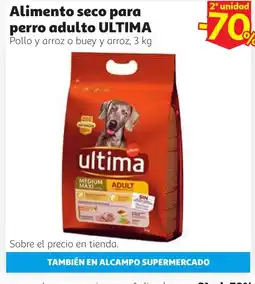 Alcampo ULTIMA Alimento seco para perro adulto oferta